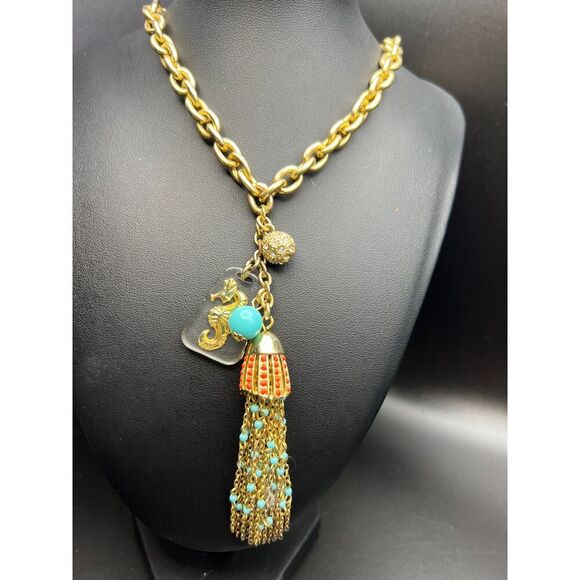 Lilly Pulitzer Chain Tassel Necklace - Picture 1 of 8